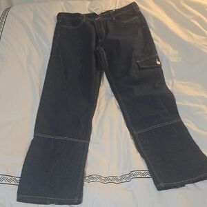 Zara Navy Straight Leg Women's Jeans